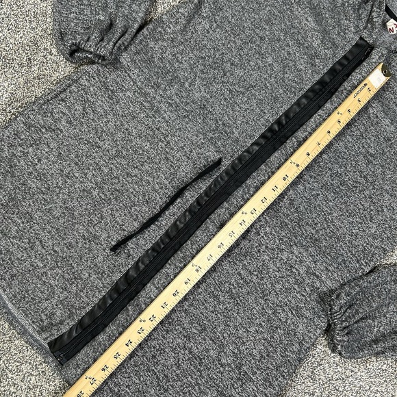 Dolan Anthropologie Hooded Soft Gray Full Zip Cardigan Women Medium Pockets Warm - Picture 7 of 15